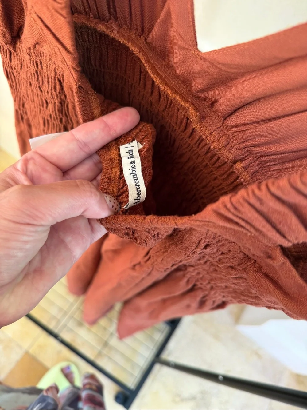Abercrombie & Fitch Rust Maxi Dress